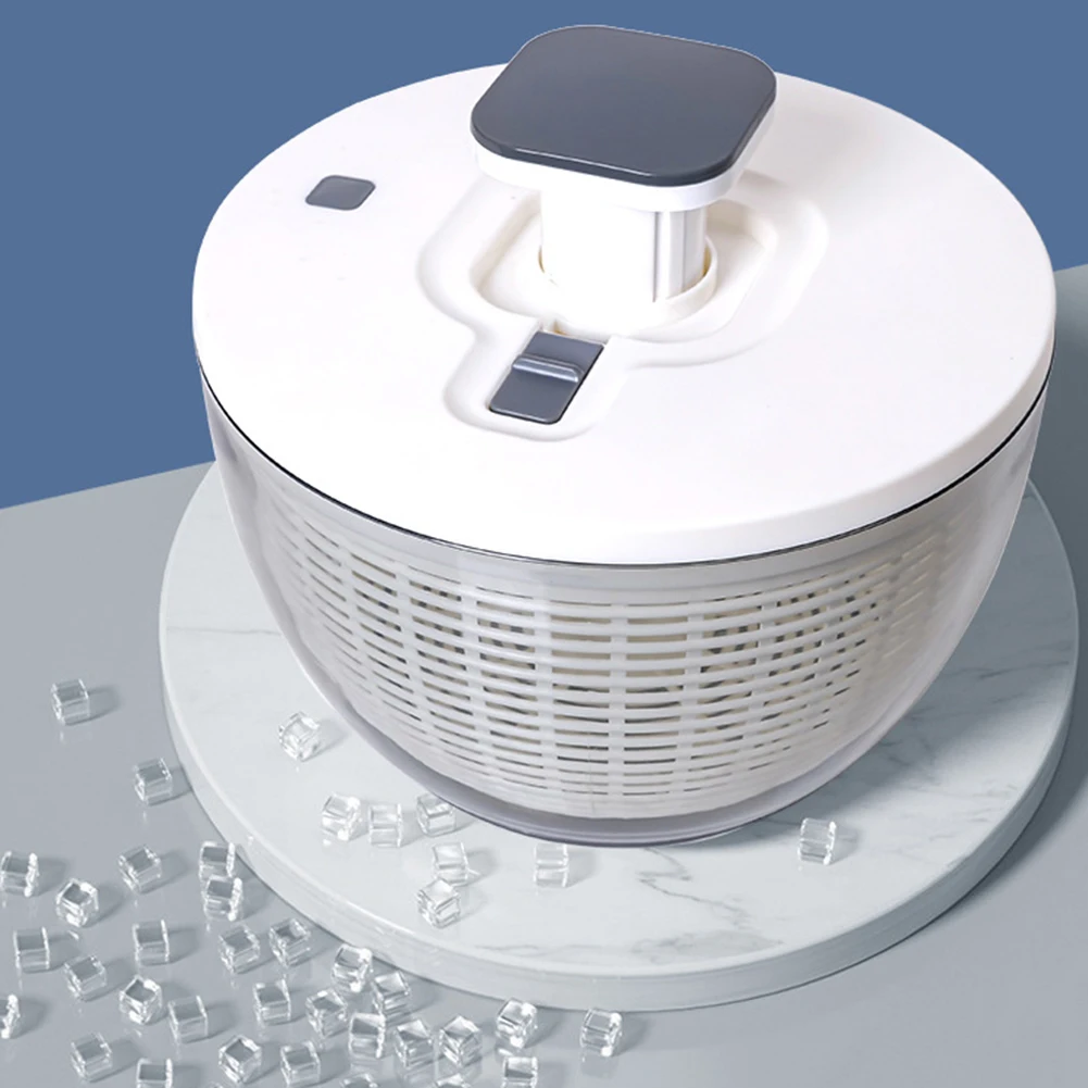 Vegetable Dehydrator Electric Quick Cleaning Dryer Fruit and Vegetable Dry and Wet Separation Draining Salad Spinner Home Gadget