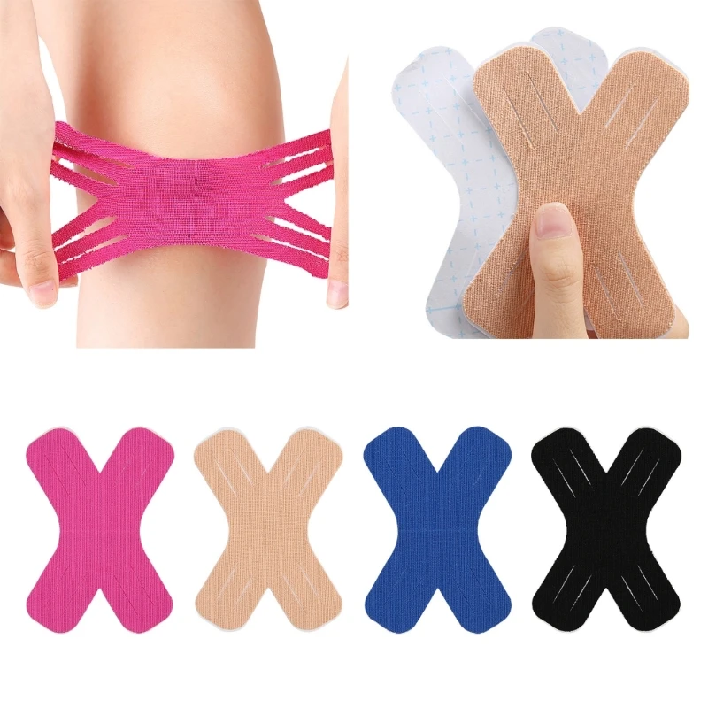 NELLHOMY 50 Nastri Kinesiotapes Pretagliati,15cm x 5cm, Nastro Kinesiologico Sportivo, Impermeabile ed Elastico, per Ginocchia, Spalle e Gomiti, Fasce Tonificanti