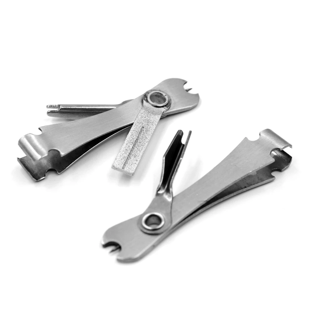 MNFT 1Pcs Quick Knot Tying Tool Fly Fishing Nipper Scissors Hook Sharpener  with Zinger Retractor Hook Sharpener Fly Tying Tool