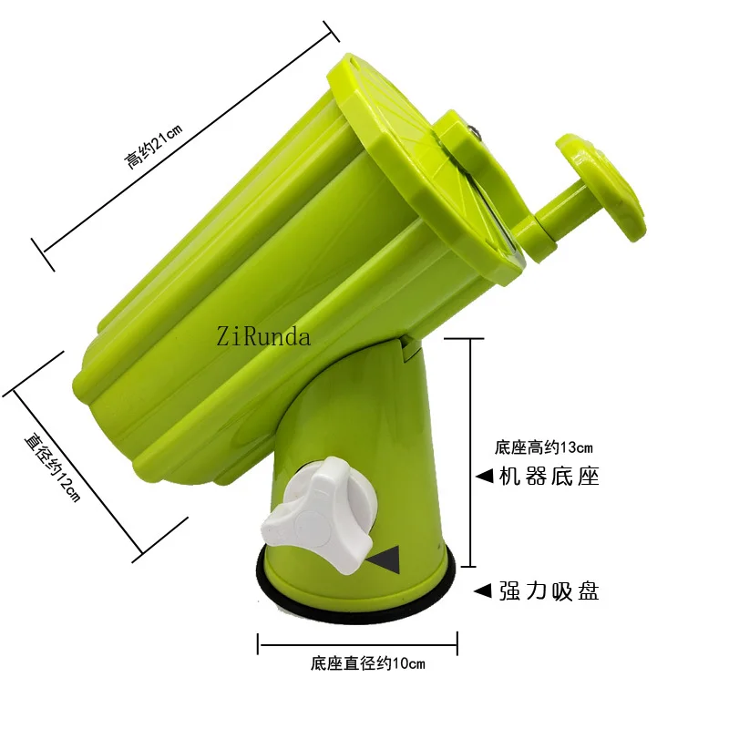 *Handle type shop stall commercial potato tower snacks, cutting rotating potato tower, manual shredding machine