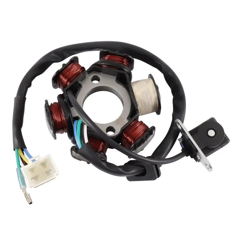 

6-Bar 5-Wire Half Wave Ignition Magnetor Stator Replace 50cc 70cc 90cc 110cc 125cc 125cc