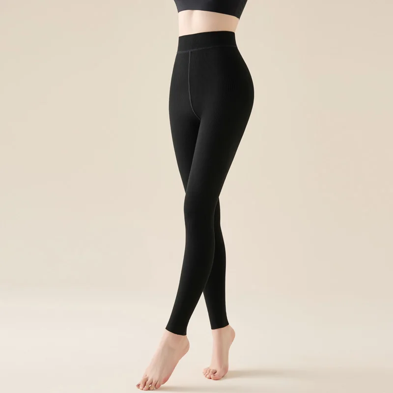 180g Nine Cent Warmth Underpants for Women, Wearing Externally to Look Thin, High Waist, Hip Lifting, No Trace Inner Tie Pants