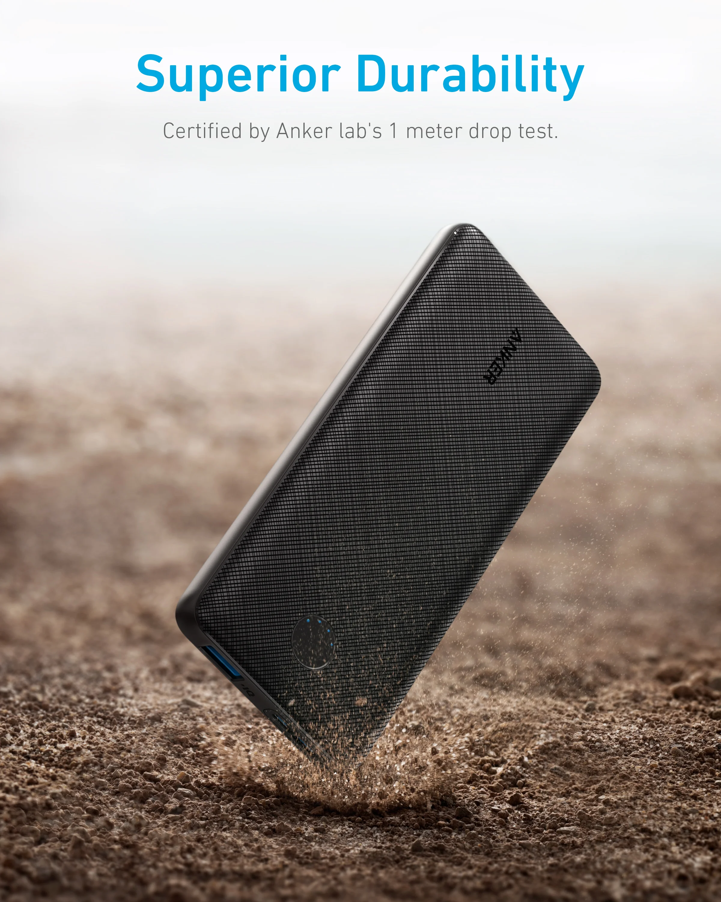 【新品未開封】Anker Power Bank 25000mAh ブラック Anker Power Bank (25000mAh, Built-In & 巻取り式USB-Cケーブル