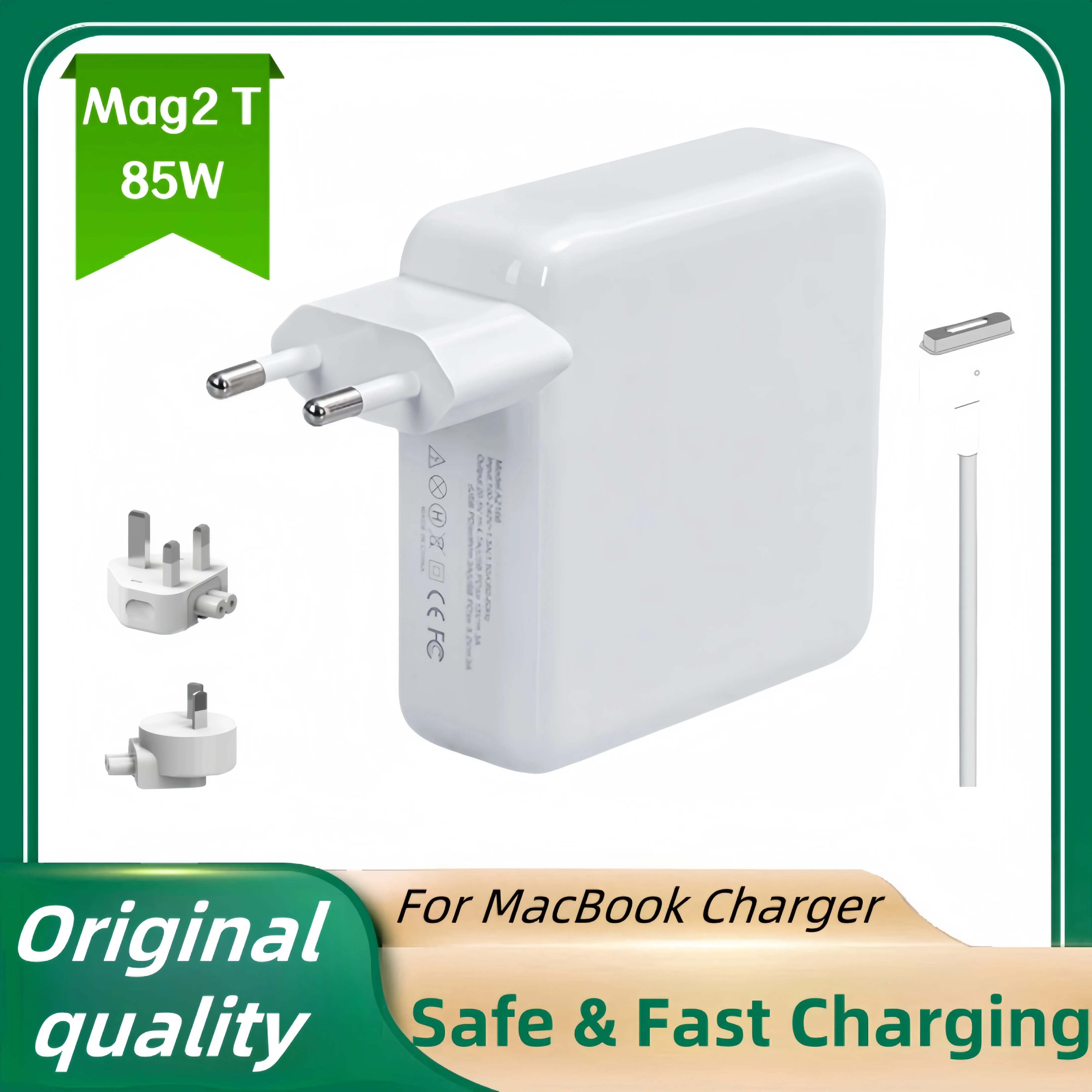 85 W Magsafe 2 T Netzteil kompatibel mit MacBook Ladegerät für MacBook Air / Pro Mag 2 T magnetisches Netzteil Ladegerät A1398