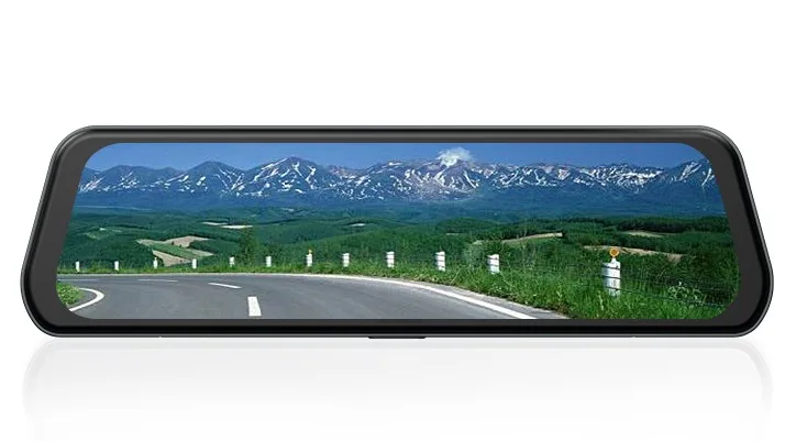 

1080P HD Car Rearview Mirror Streaming Media Car Video Recorder 9.35 inch Dual Lens dash cam