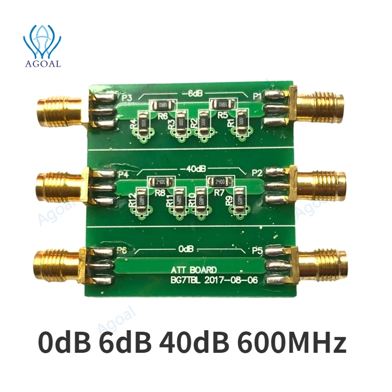 0dB 6dB 40dB 600MHz 50ohm Digital Frequency Meter Attenuator Module for ...
