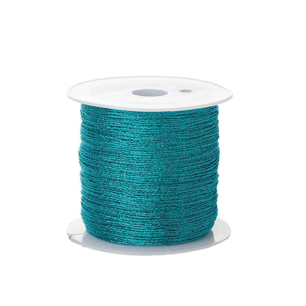 Premium 0.4mm Nylon Satin Cord - 50m for Jewelry Making, Beading, and Knot Crafting