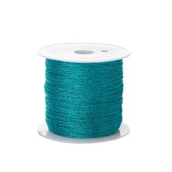 Premium 0.4mm Nylon Satin Cord - 50m for Jewelry Making, Beading, and Knot Crafting (Kong Blue)
