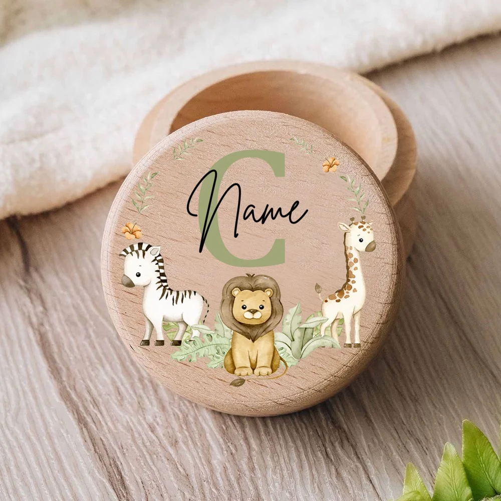 Personalised Engraved Baby Tooth Box Keepsake Teeth Umbilical Curl Hair Collect Box Infant Shower Gift tooth box wooden storage box wooden memorial box baby memory box