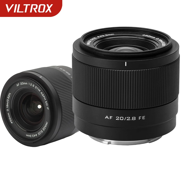 

VILTROX Camera Lens 20mm F2.8 Sony E-mount Nikon Z-mount Full Frame Ultra Wide Angle Auto Focus VLOG Len For A7C A6400 EVZ10 Z30