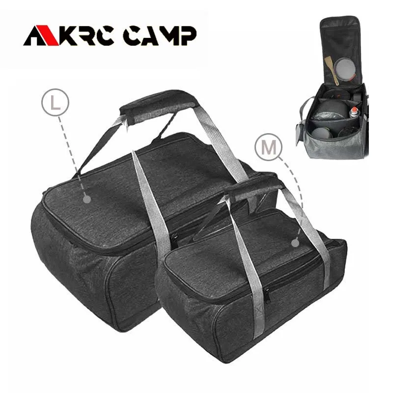 Description Picture 3 of itemOutdoor Camping Cookware Bag  Cutlery Pouch Large Capacity Tableware Handbag Outdoor Stove Tableware Storage Bag for Picnic BBQ