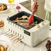Barbecue Machine Household Full-automatic Rotary Smokeless Kebab Machine Multi-functional Indoor Electric Grill Timing Operation 1