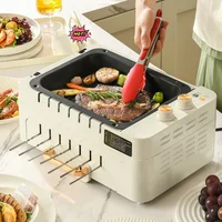 Barbecue Machine Household Full-automatic Rotary Smokeless Kebab Machine Multi-functional Indoor Electric Grill Timing Operation 1