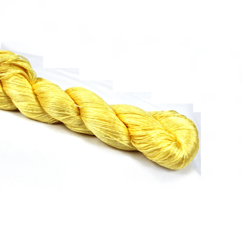 Premium Yellow Silk Embroidery Thread - 100% Pure Silk