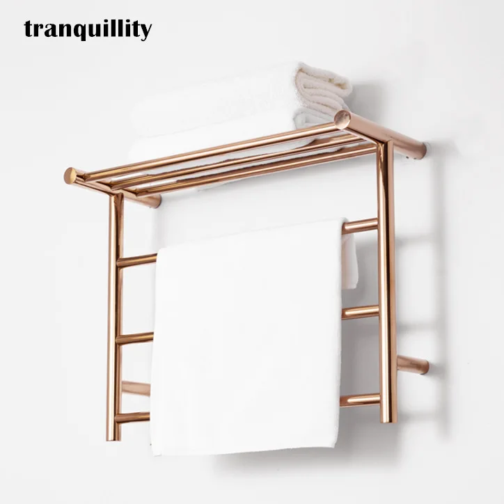 Description Picture 3 of itemGold High Quality SUS304 Stainless steel electrothermic Towel rack Wall Mounte Thermostatic Towel Bar Luxury Bath towel holder