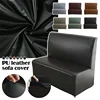 Armless Sofa Cover Hotel Restaurant Home Internet Bar Cafe Stretch Slipcover All-inclusive PU Leather Spandex Couch Cover 2