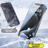 Quick-Apply Dust-Proof Screen Protector Anti Peeping HD Dust-free room tempered film for IPhone 16 15 14 13 12 Pro Max Plus 2