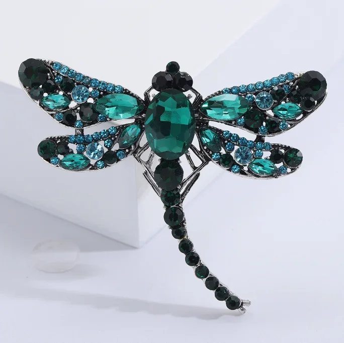 Sofisticata Spilla A Forma Di Libellula Con Cristalli Strass - Foto 6