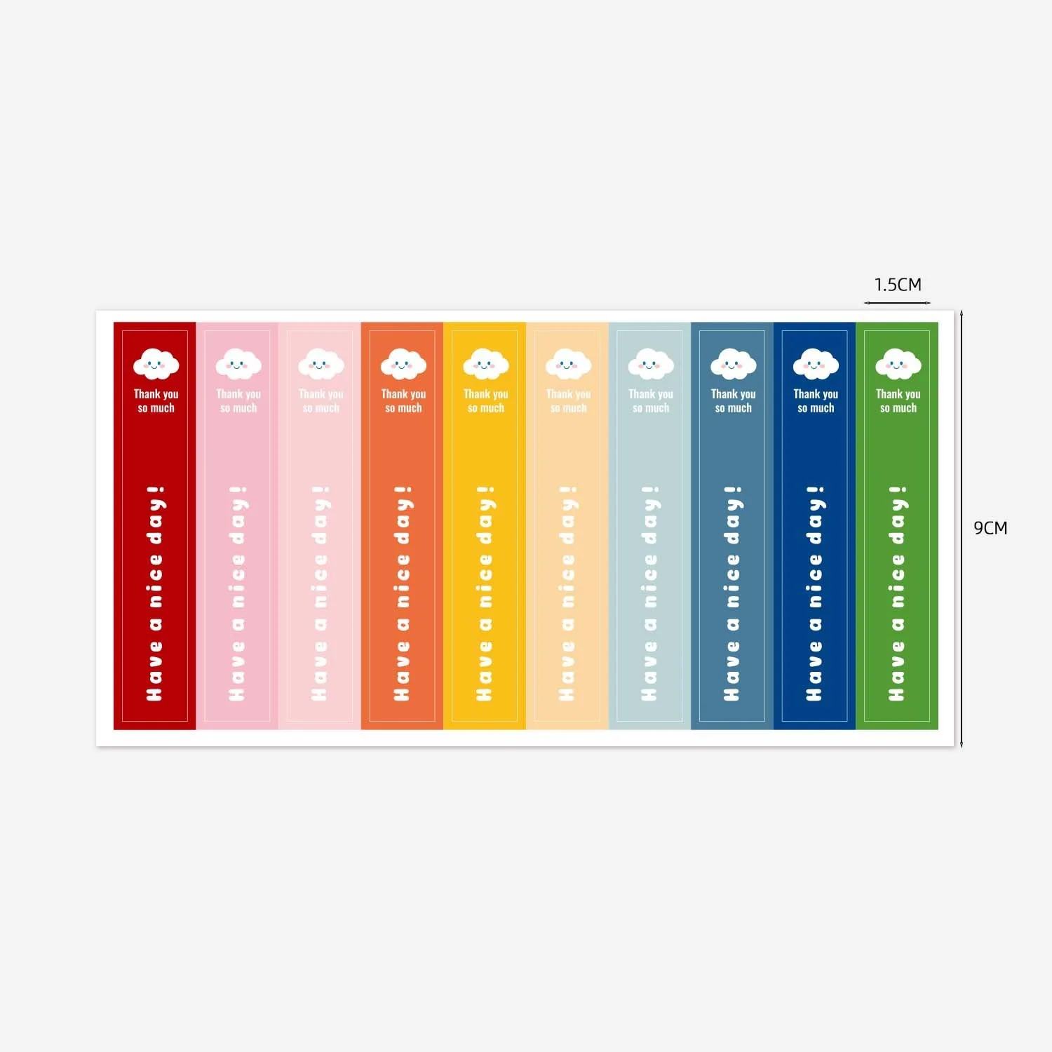 1/2PCS Colorful Rectangular Sticker Gift Box Sealing Sticker Mini Label Water Cup Jar Decoration Shop Kitchen Supplies