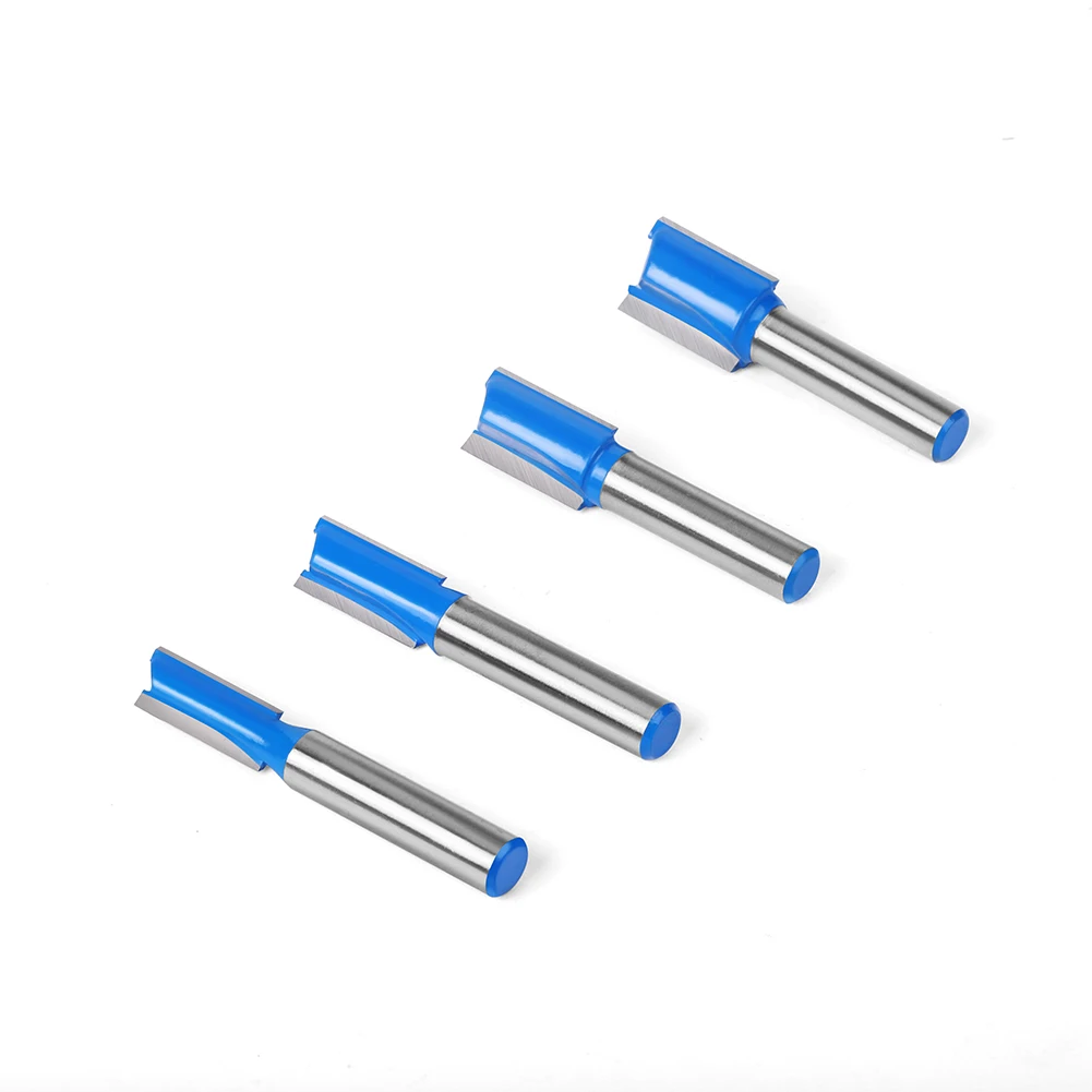 1pc 8mm Shank 3mm-20mm Straight Bit Tungsten Carbide Double Flute Router Bits Milling Cutter For Wood Woodwork Tool