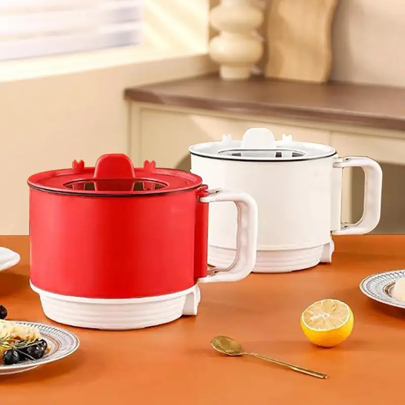 Ramen Cooking Pot Electric Lazy Pot Noodle Mini Hot Portable Electric Ramen Cooker Multifunctional Mini Rapid Noodle