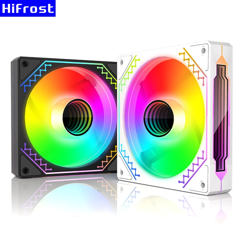 선풍기 쿨러 1800 RPM 5V 3 핀 ARGB 4 핀 PWM 주소 지정 가능 RGB 케이스, 컴퓨터 케이스용 선풍기 순환 미러 조명 효과, 120mm 케이스