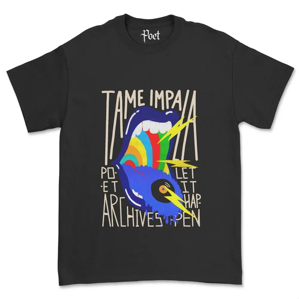 Ручная футболка с надписью «Let It happkevin Parker», точечная футболка с короткими рукавами из высококачественного 100% хлопка