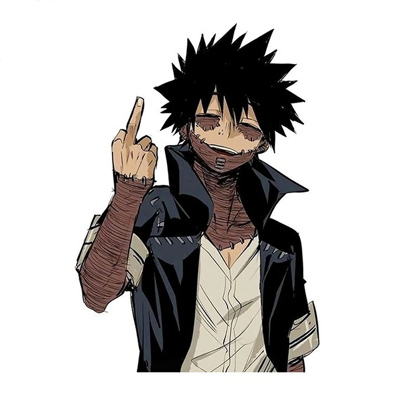 

Funny Anime Dabi My Hero Academia Car Sticker for Cartoon Car Styling Decoration Window Bumper Laptop Decals Car Accessories
