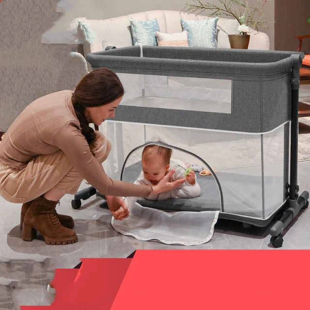 5-in-1 Convertible Baby Station: Crib, Changing Table, Playpen, Mobile Base & Storage Organizer 2