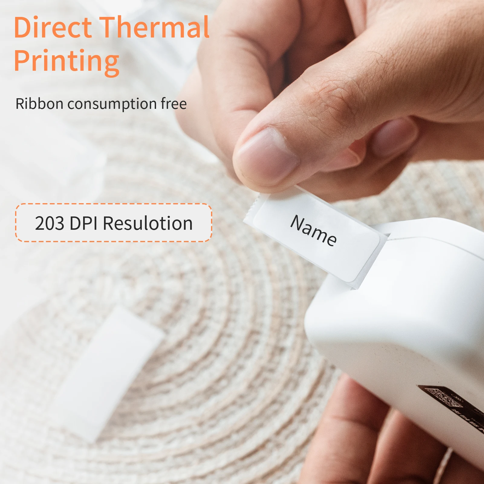 Portable Label Maker Machine Mini Pocket Thermal Label Printer BT Connect Sticker Labeling Machine iOS Android for Organization