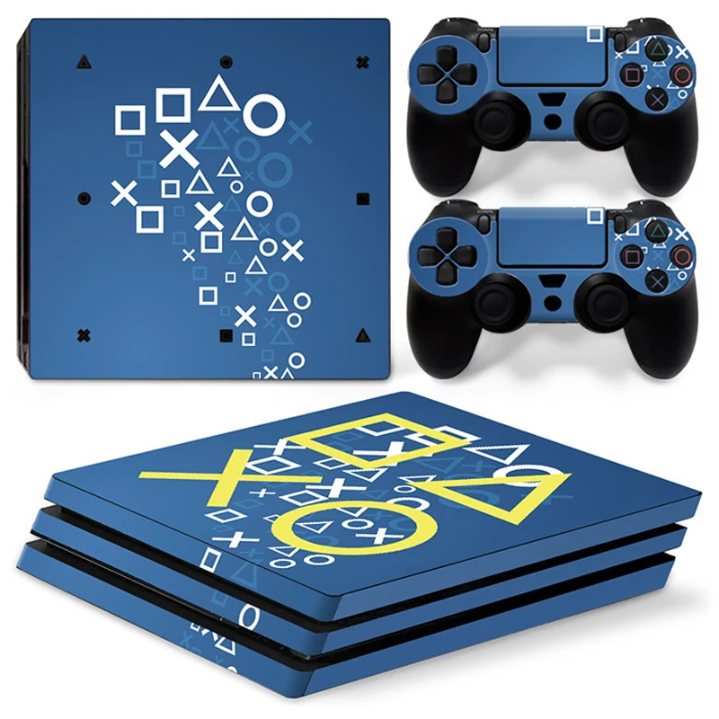 Skin Sticker Geometry Protective Vinyl Decal Cover for PS4 Pro Console and 2 Controllers GAMEGENIXX gamepad protective skin vinyl decal skins game console protective skin custom stickers gamepad protective cover game controller sticker
