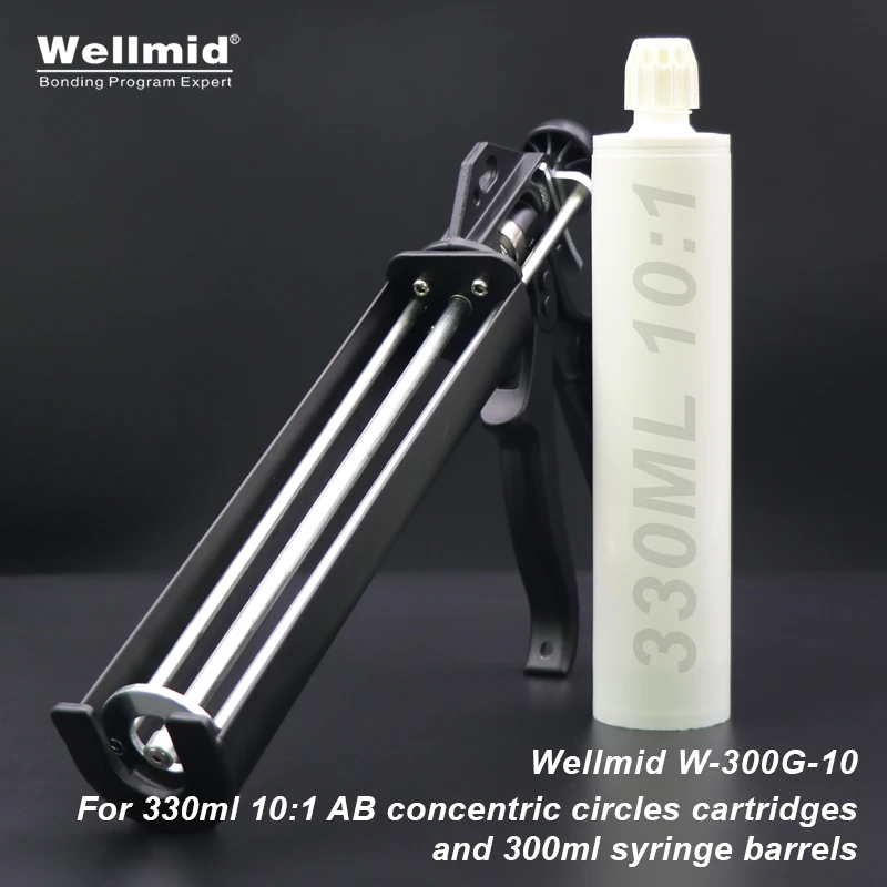 Pistola Manuale Per Cartucce Di Cerchi Concentrici Ab 10:1 Da 330Ml E Dispenser Per Barili Di Siringhe Da 300Ml Loctite Araldite 3M Pistola Per Colla 