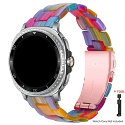 Transparent Resin Band Strap for Women - Stylish Bracelet for Watches (Colorful)