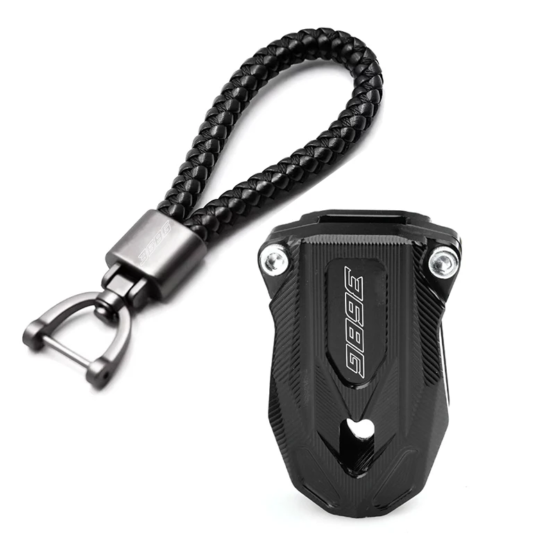 Premium Motorcycle Accessories CNC Key Cover Shell Cap & Keychain Keyring