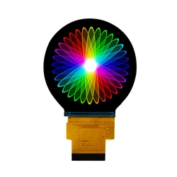 2.1 Inch Ips Round Tft Touch Display With 480*480, SPI Interface, ST7701S Driver IC, Capacitive 40 Pins