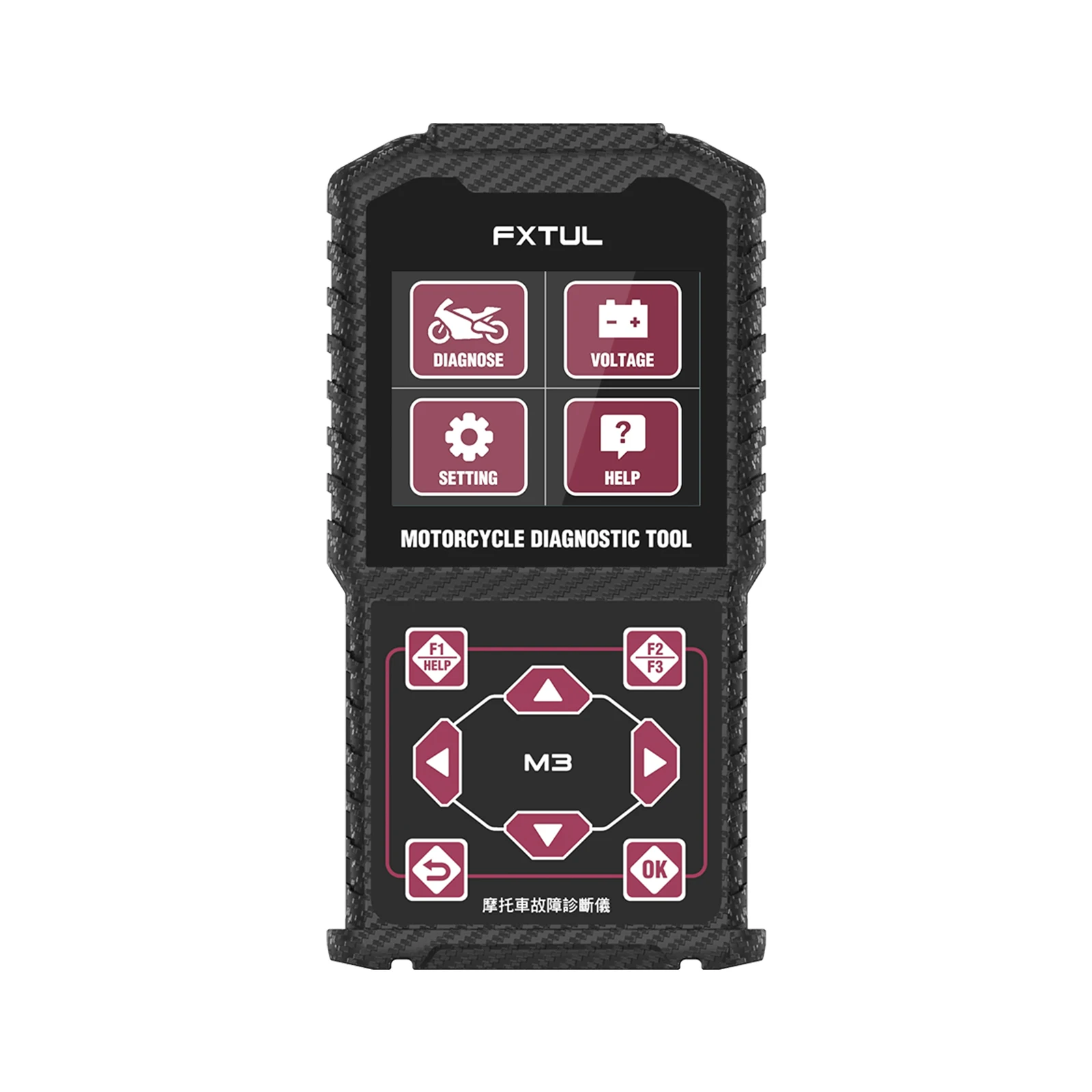 FXTUL M3 오토바이 진단 도구 OBD2 스캐너 야마하, 스즈키, 혼다, 가와사키 ABS용 고장 코드 삭제