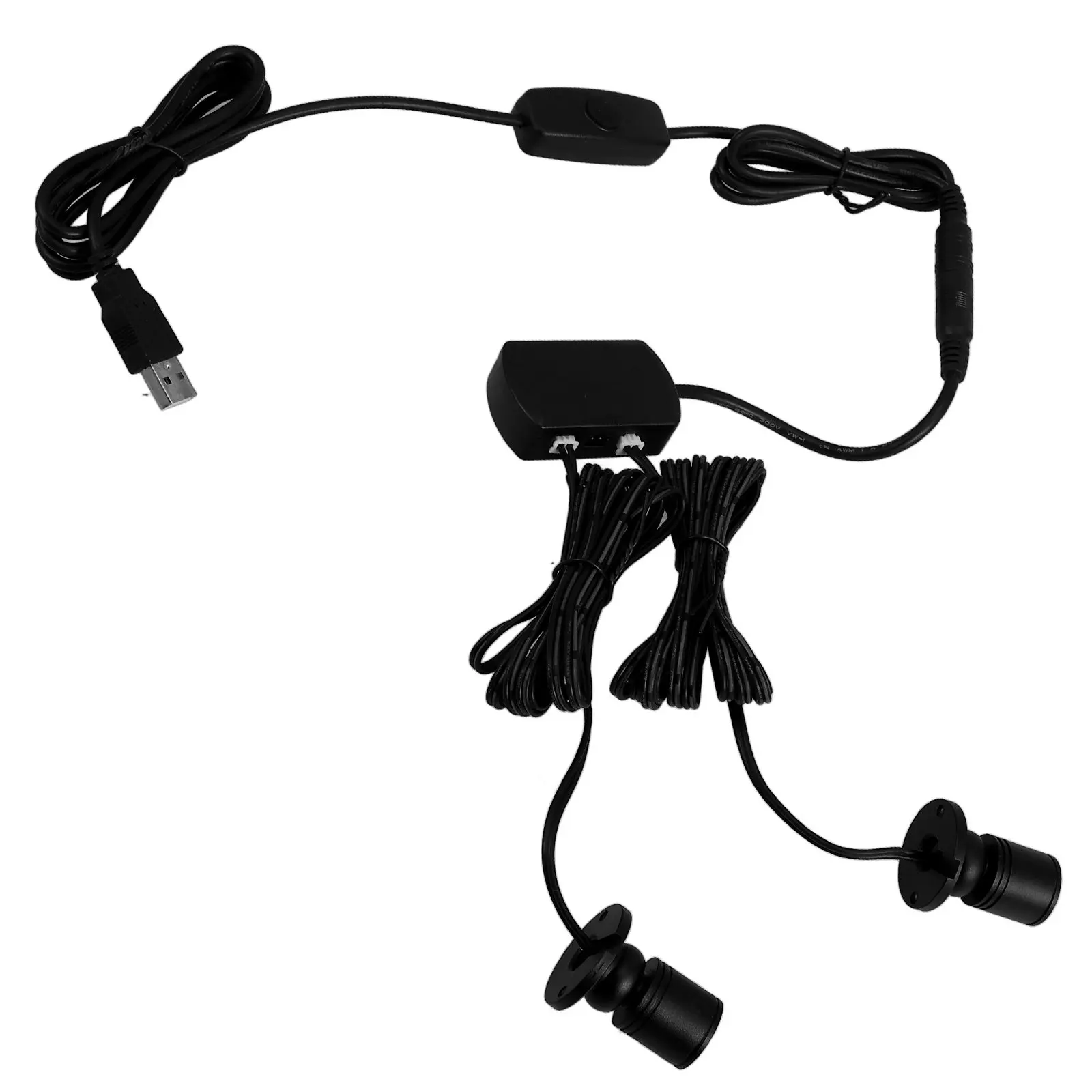 USB 조절식 LED 스포트라이트 소형 캐비닛 보석 진열 조명 무타공 설치 미니 스포트라이트 실내 USB 전원 디스플레이