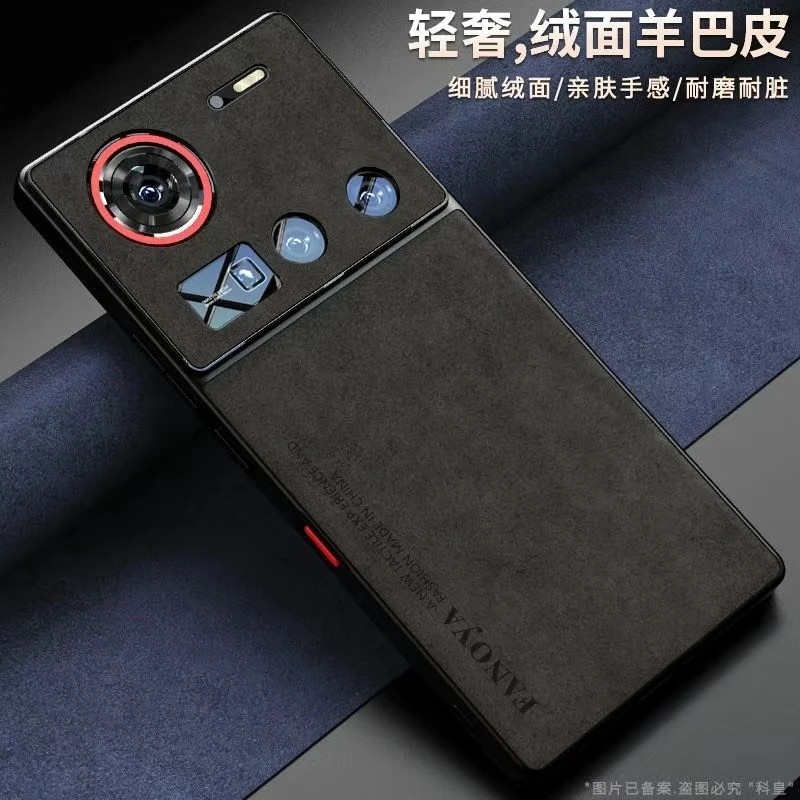 Premium Matte Leather Shockproof Bumper Case with Silicone Camera Protection
