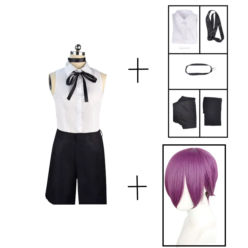 Disfraz de motosierra de Anime para hombre, camisa de bomba, trajes de  corbata, cuello corto, ropa de Halloween para niñas - AliExpress