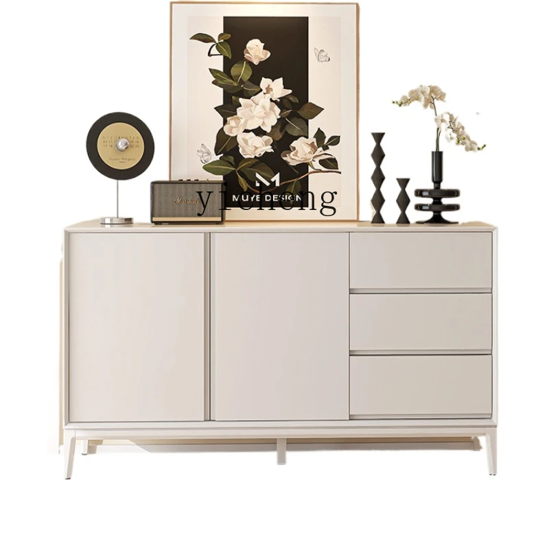 

ZK Solid Wood Sideboard High Restaurant Small Apartment Multi-Functional Storage Organizer Cabinet