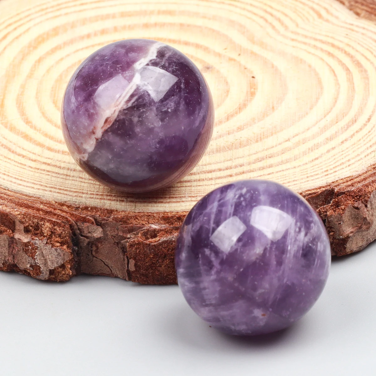 20 mm Crystal Ball Undrill Gemstone Sphere Polished Naturally Love Amethyst Bead spiritual energy balance meditation gift crystal stone
