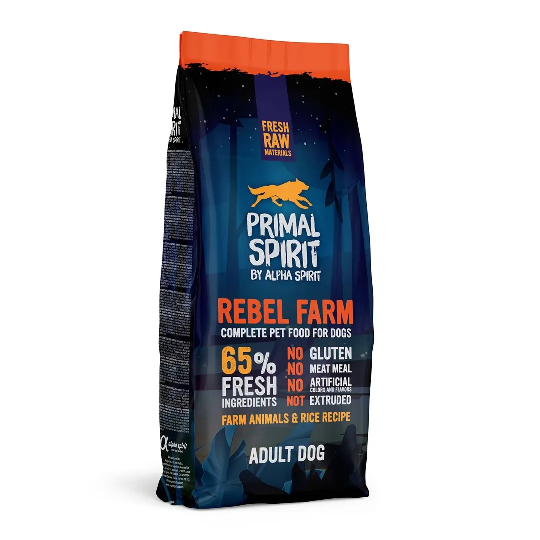 Karma sucha dla psa Primal Spirit Rebel Farm 65% 12kg z Polski za $33.52 / ~126zł