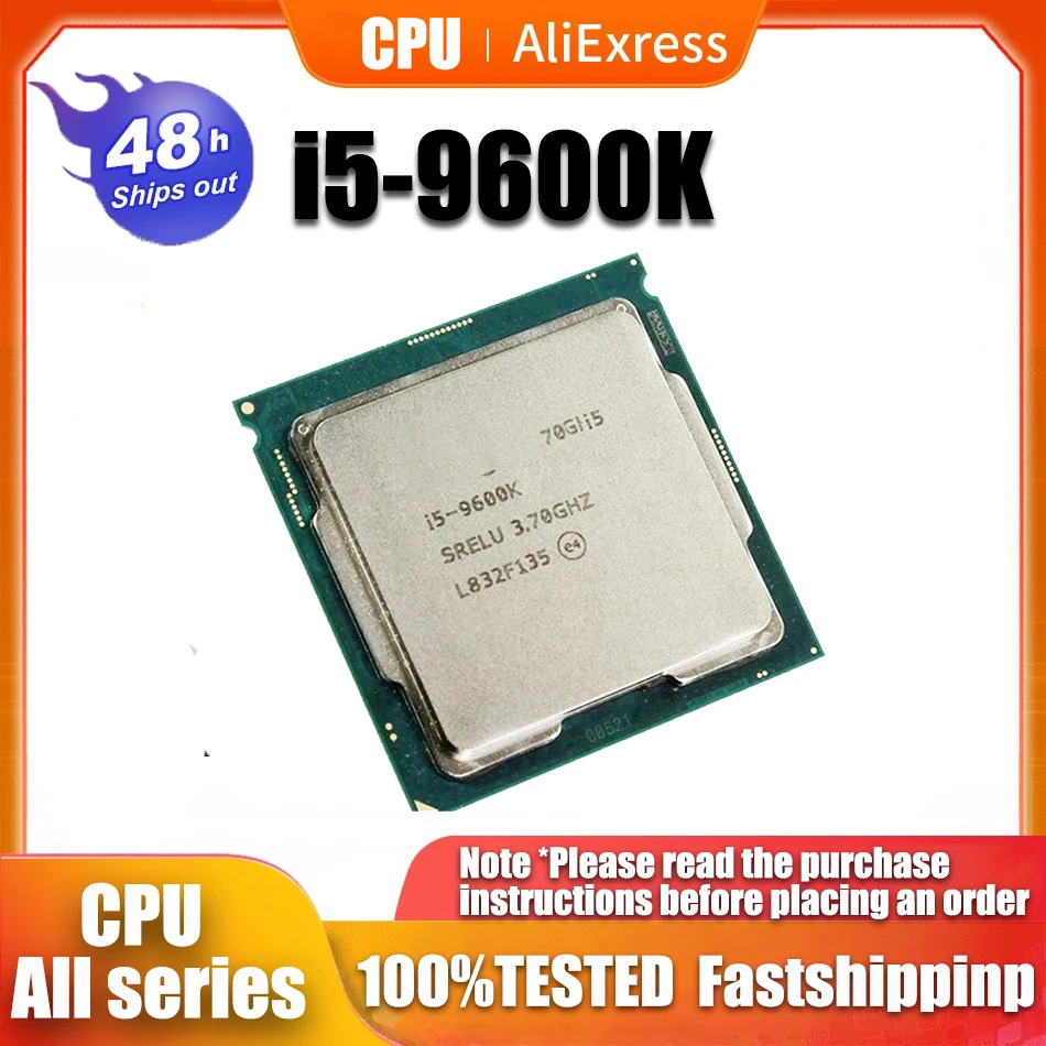 Usato Processore Cpu Intel Core I5-9600K I5 9600K 3.7 Ghz A Sei Core A Sei Thread 9M 95W Lga 1151