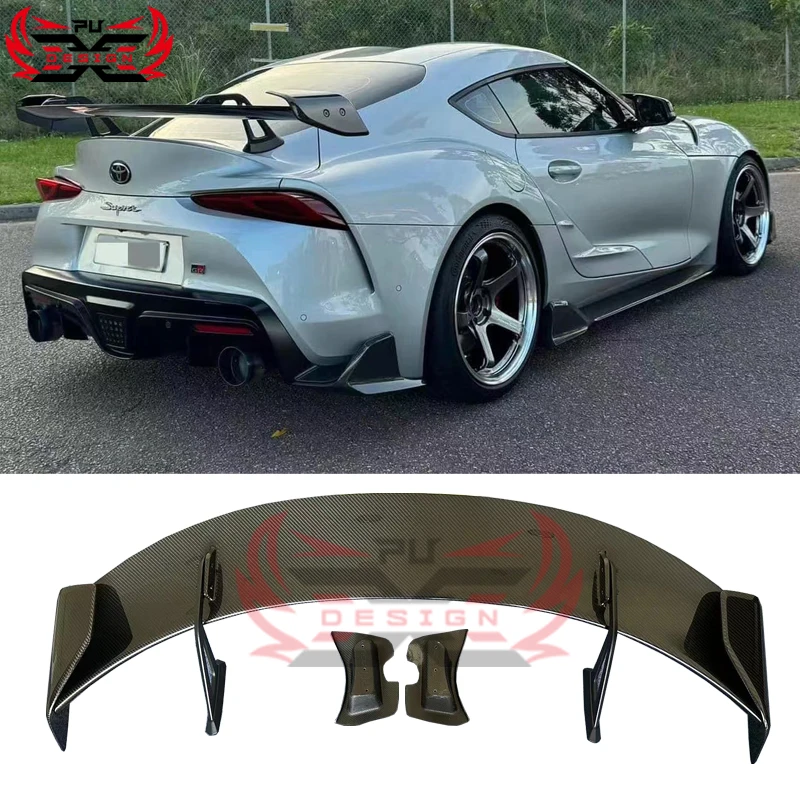 

Carbon Fiber A-D Swan Neck Wing for Toyota GR Supra MK5 MKV A90 A91 Trunk Spoiler Lip Splitter Diffuser Body Kit