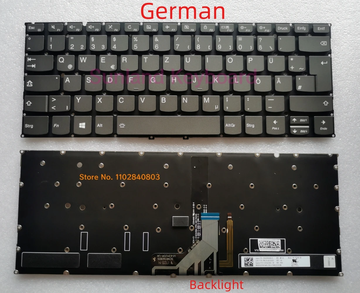 New SP Spanish GR German UK EU For Lenovo Ideapad Yoga 920 920-13 920-13IKB 920 13ISK 920-13ISK Pro-13IKB 6 Pro-13 Keyboard
