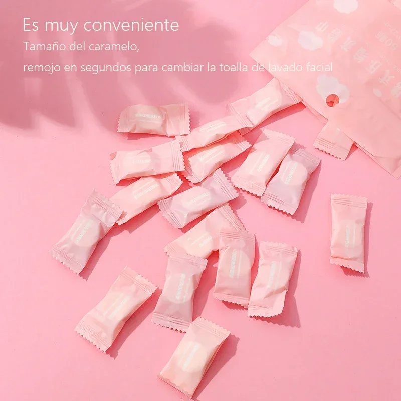 20/50pcs Portable Marshmallow Wipes Compression Towel Coin Tissue Disposable Face Towels for Travel Bathrobe Face Towel 2