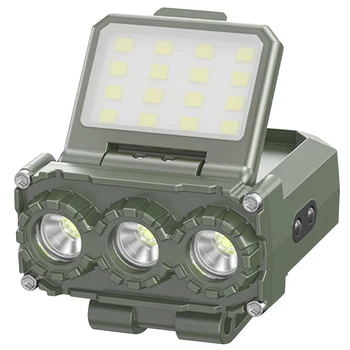 LED Induction Headlamp Waterproof Type-C USB Rechargeable Mini Cap Clip Light Portable Hunting Light for Camping Fishing Lantern 4