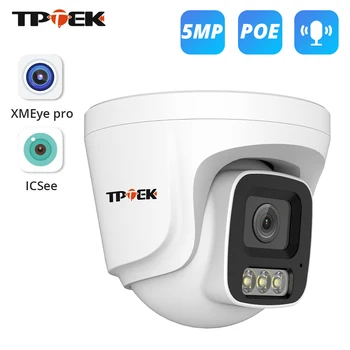 5MP IP Camera POE Indoor Surveillance H.265 Two Way Audio CCTV Color Night Vision Camera For POE System XMEye Pro iCSee Camera 1