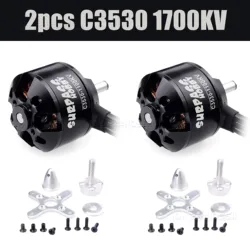 High-Performance SURPASS HOBBY C3530 Brushless Motor for RC Aircrafts and Drones (2PCS C3530 1700KV)
