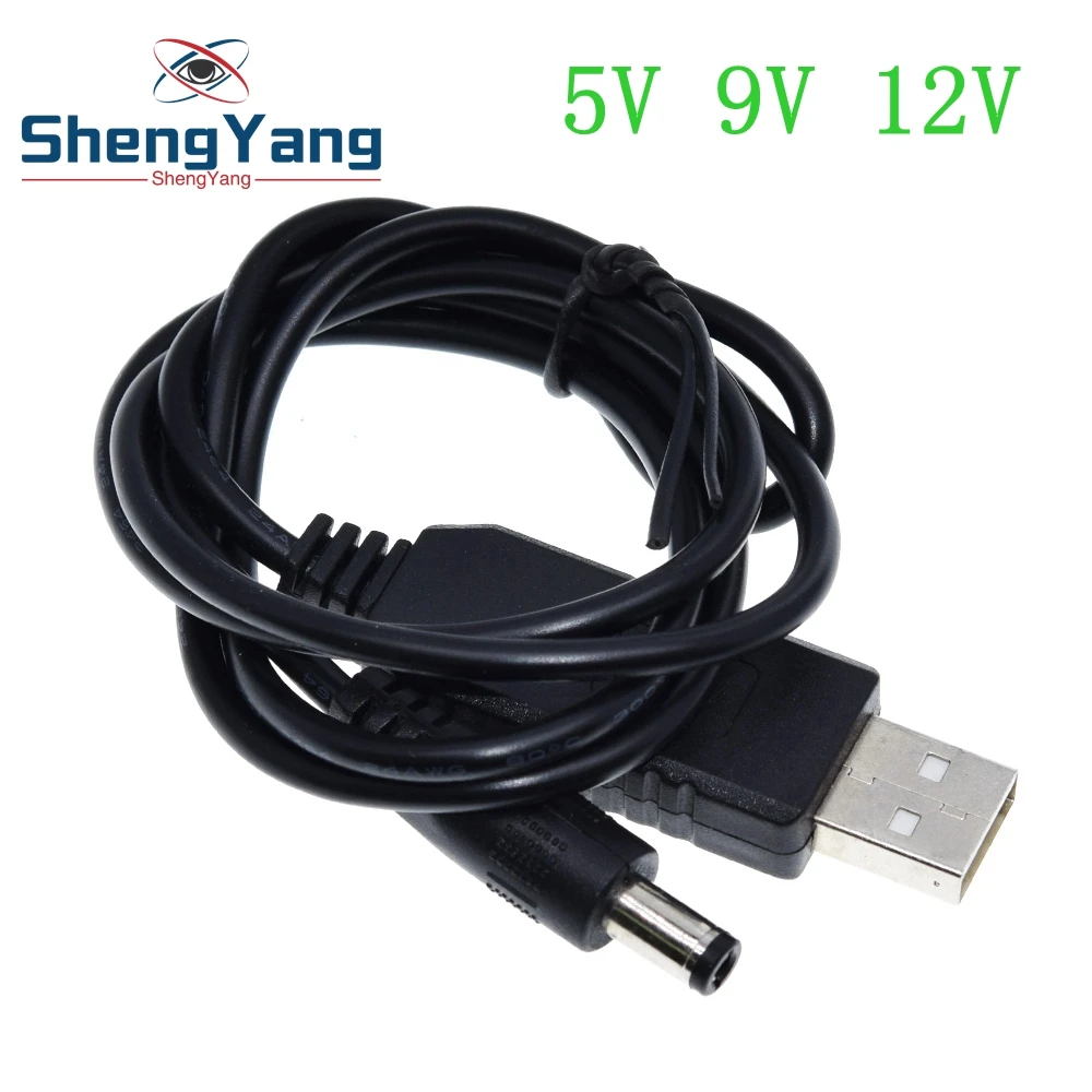 TZT Usb Power Boost Line Dc 5v To Dc 9v / 12v Step Up Module Usb Converter Adapter Cable 2.1x5.5mm Plug